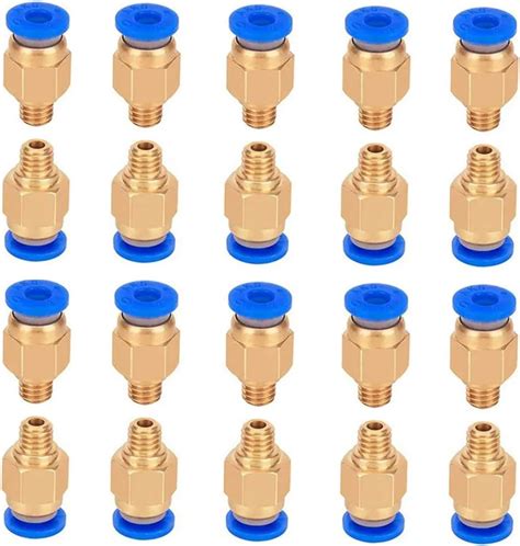 Amazon 20Pcs PC4 M6 PC4 M10 Pneumatic Fitting PC4 M10 For 3D