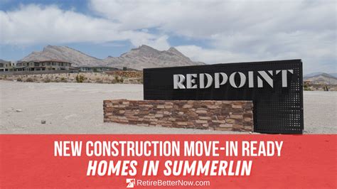 New Construction Move-In Ready Homes in Summerlin | RetireBetterNow.com