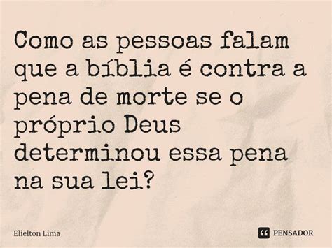 ⁠como As Pessoas Falam Que A Bíblia Elielton Lima Pensador