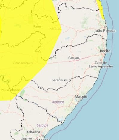 Sertão de Alagoas está sob alerta de vendaval confira as cidades