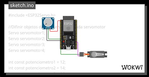 Manejo De Servo Con Pwm Y Potenciometro Wokwi Esp Stm Arduino