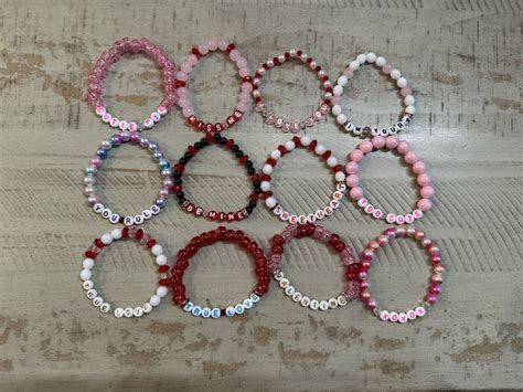 Cute Valentines Day Bracelets Custom Bracelets Valentines Day T