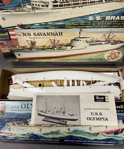 Bid Now: (3) Vintage Revell Ship Model Kits - December 3, 0122 10:00 AM EST