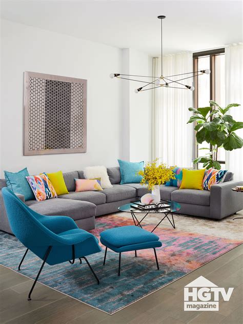 A modern style living room featured in HGTV Magazine | Modern style ...