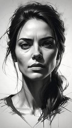 Pin By Marcel Hendrix On Portraits Female Face Drawing Portrait