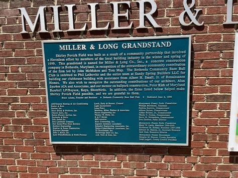 Miller And Long Grandstand Historical Marker