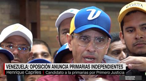 La Oposición Venezolana Alista Candidato Para Las Elecciones