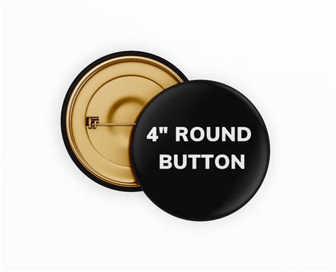 4" Round Button - Custom Printed in Canada - Button Bros – Button Bros