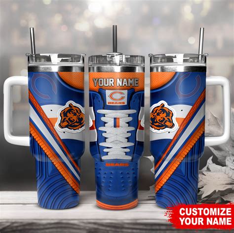 Chicago Bears Nfl Sneaker Custom Stanley Quencher Oz Stainless Steel