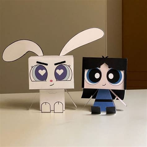 Newjeans X Powerpuff Papercraft Templates Danielle In Hello