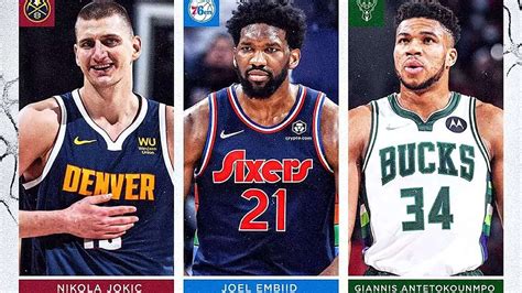 Nikola Jokic Joel Embiid Y Giannis Antetokounmpo Finalistas Al MVP De