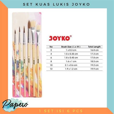 Jual Kuas Cat Lukis Set Joyko Shopee Indonesia