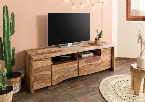 Wohnzimmer TV Board Aus Sheesham Holz Massivmoebel24