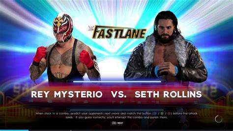 WWE 2K22 Rey Mysterio Vs Seth Rollins YouTube