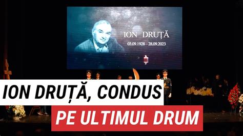 Scriitorul Ion Dru A Fost Condus Pe Ultimul Drum Youtube