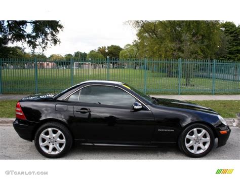 Black 2001 Mercedes Benz Slk 230 Kompressor Roadster Exterior Photo