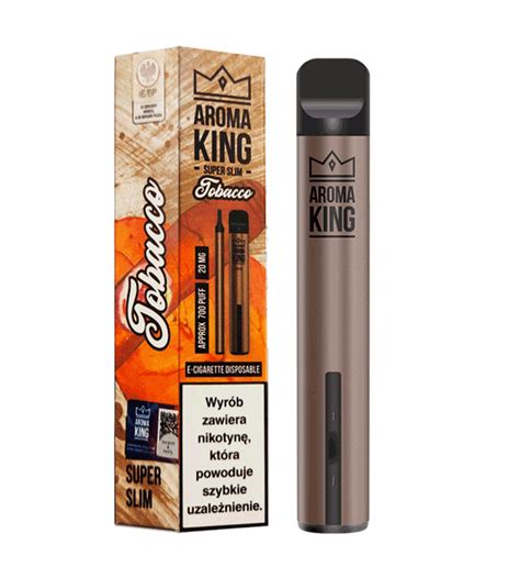 Papierosy Jednorazowe Aroma King Super Slim Tobacco Tyto E