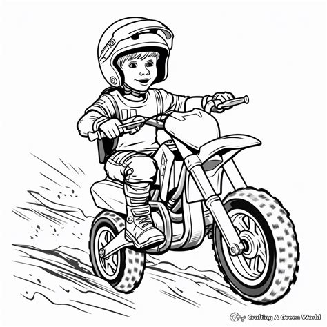 Dirt Bike Coloring Pages Free And Printable