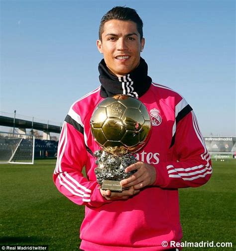 Cristiano Ronaldo Shows Off Ballon D Or To Real Madrid Team Mates In