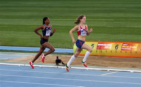 Athletes In The 800 Meters On The 2012 Iaaf World Editorial Photo