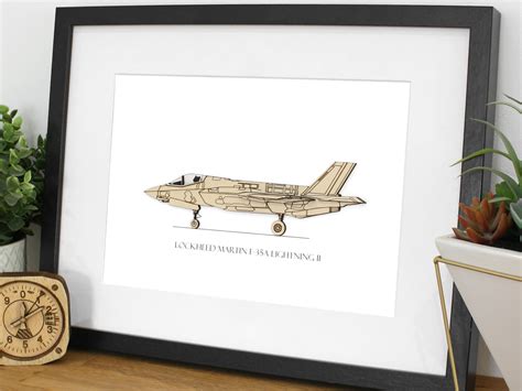 Lockheed Martin F-35A Lightning II Aviation Art | Laser Cut Wood ...