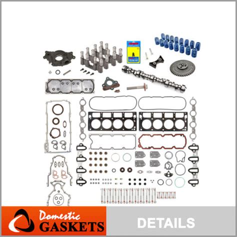 Complete Non Afm Kit Gm Chevy 53l Camshaft 3 Bolts Gaskets Lifter