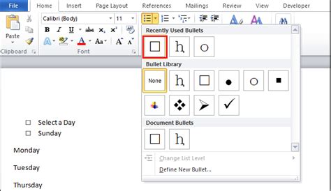 How To Add A Checkbox In Word Javatpoint