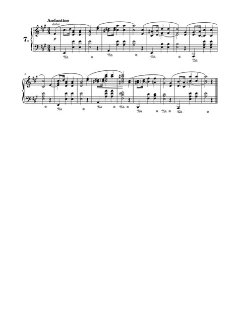 Chopin Prelude No 7 In A Major Op 28 Sheet Music For Piano Solo