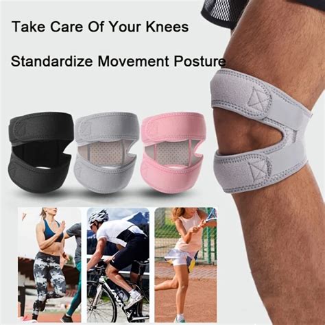 Dropship 1pc Adjustable Sports Patella Pad Knee Support Brace For Men