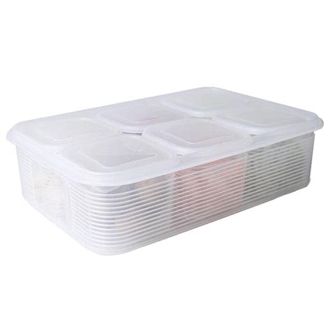 1 Set 7 Pcs Square Food Storage Containers with Lids Kitchen Boxes ...