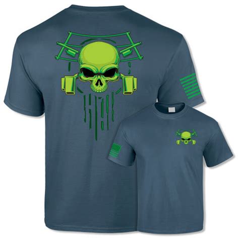 Lineman Skull And Crossbones T Shirt Lineworker Green Skull Etsy