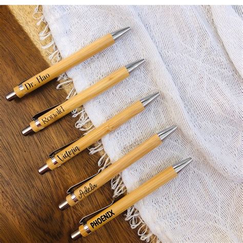 Personalized Laser Engraved Wooden Ballpen Shopee Philippines