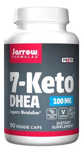 Jarrow 7 Keto Dhea 100 Mg Apoyo Metabólico 90 Caps Veganas Sabor Te Verde Y Te Negro