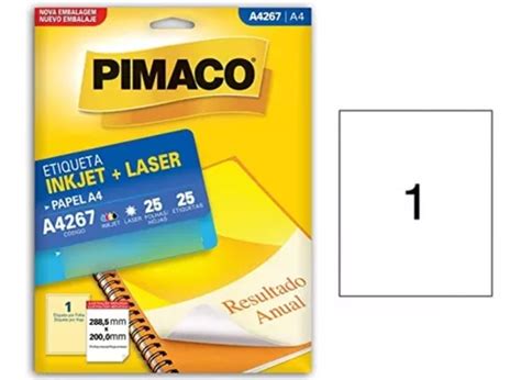 Etiqueta Ink Jet Laser Papel A Pimaco Frete Gr Tis