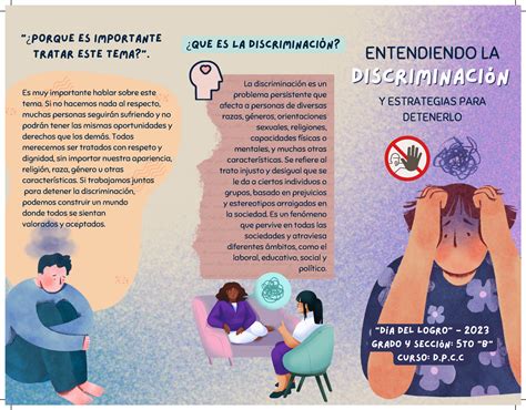 Triptico la discriminacion dpcc discriminacióndiscriminación