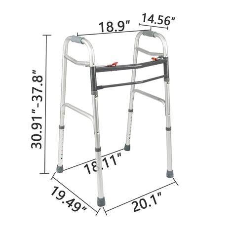 Walkers for Seniors, Walker Accessories Included 2 Wheel Tubes, Comfort ...