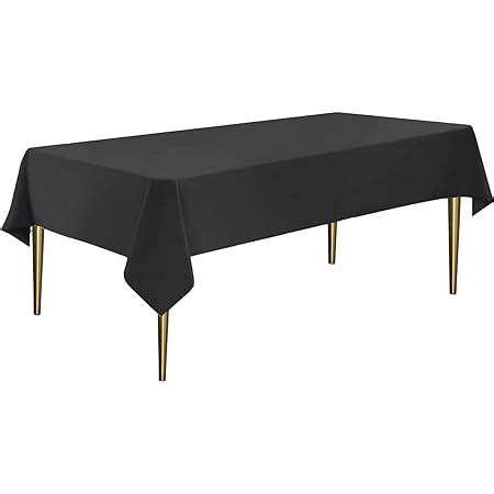 Xhda Pack Black Party Table Cloth X Plastic Table Cloth