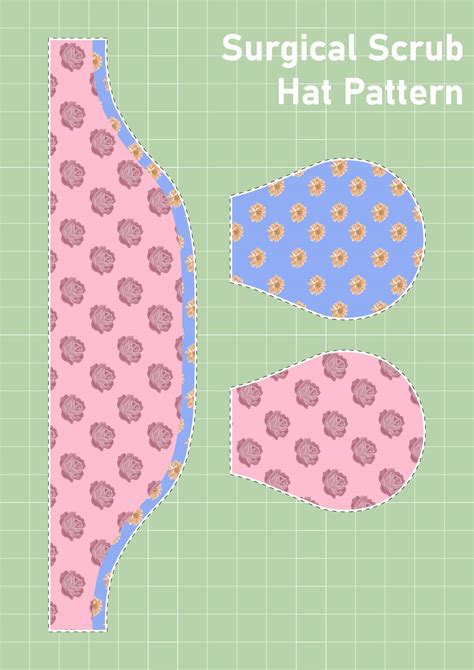 Surgical Hat Patterns Free Pdf Printables Printablee