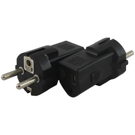 Conntek Cee European Schuko To Nema R Plug Adapter