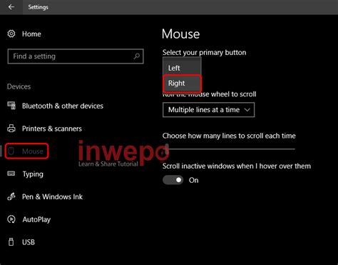 Cara Mengubah Klik Kanan Menjadi Klik Kiri Pada Mouse Di Windows 10 Inwepo