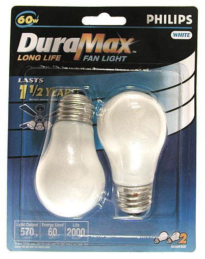 Philips DuraMax 60W Frosted Soft White Medium Base A15 Incandescent Fan