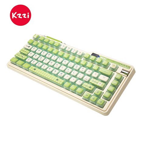 Kzzi Kezhi K Pro Lemon Green Wireless Three Mode Mechanical Keyboard