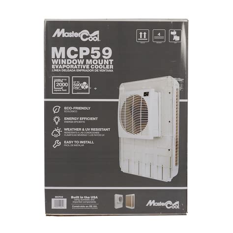 Mastercool 4000 Cfm 3 Speed Outdoor Window Evaporative Cooler For 2000