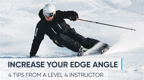 How To Increase Your Edge Angle Skiing Tips From A Pro Youtube