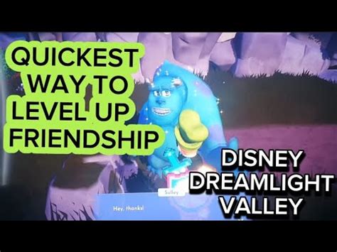 Fastest Way To Level Up Friendship Disney Dreamlight Valley Youtube