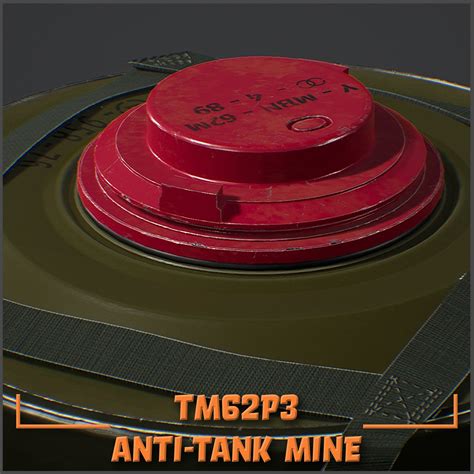 Artstation Game Asset Anti Tank Mine Tm62p3