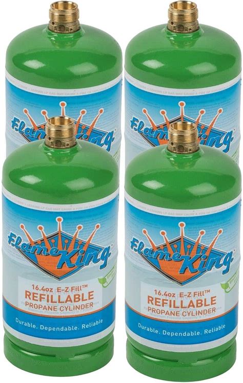 Flame King Refillable Lb Empty Propane Cylinder Tank Reusable Safe