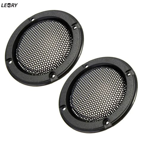 LEORY 2pcs 2 Inch Tweeter Audio Speaker Cover Circle 66mm Decorative