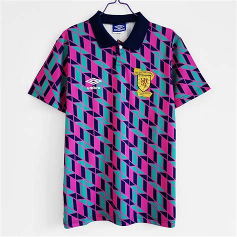 1988 1989 Camisa De Futebol Sc168otland Retro Away Camisetas De Time