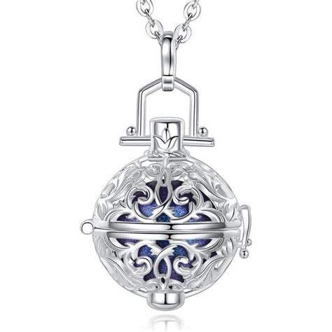 TRA Collier Bola De Grossesse Argent Pendentif Boule Carillon Bijoux